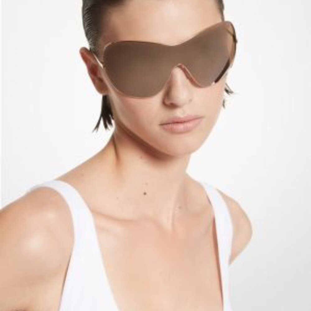 Michael Kors Collection Park Avenue Sunglasses - Gold - LIKE NEW - Picture 1 of 11